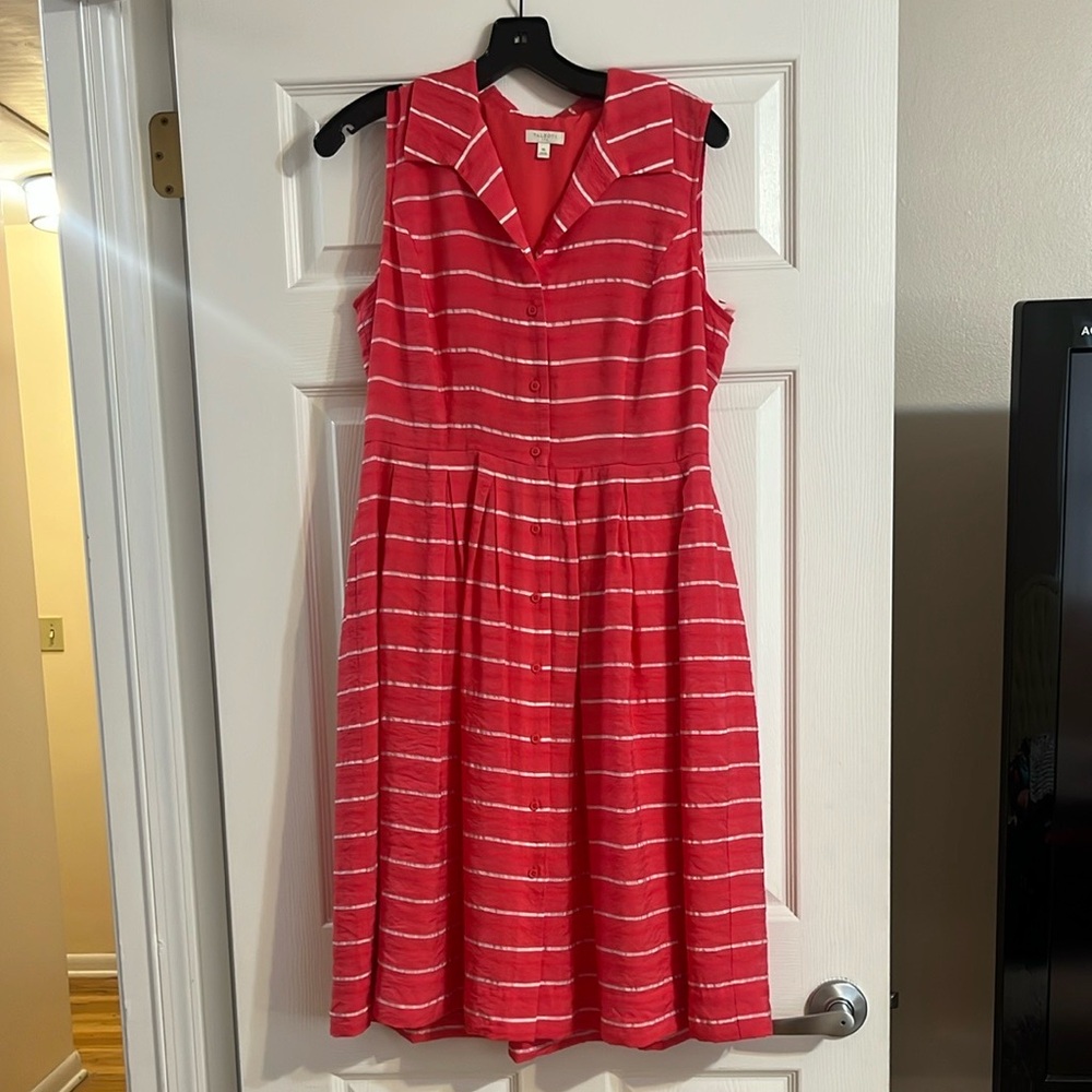 Talbots Sleeveless Collar Dress